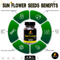 Premium Sunflower Seeds (Suraj Mukhi Beej) 95g – Organic & Fresh Whole Edible Seeds / Tukhm-e-Aftab for Snacking & Baking. 