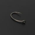 Hirisi 15pcs PTFE Coated High Carbon Stainless Steel Barbed Fish Hook With Eye X503 Fishing Accessories. 