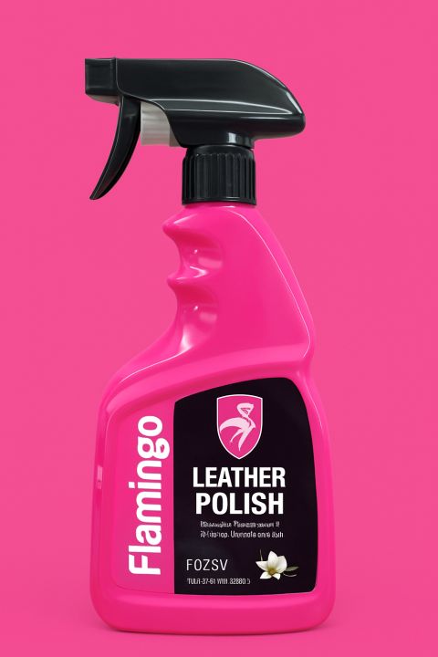 Flamingo Leather Polish Spray – High Gloss & UV Protection – 500ml (Model F029)