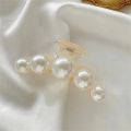 YS00168/---4pcs Large Shark Clip Hair Accessories Temperament Versatile Simple And Generous Fashionable Gentle Pearl Grab Clip. 