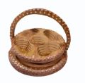 Premium Wooden Dry Fruit Basket with 5 Sections - Elegant Wooden Dry Fruit Set for Gifts & Home Décor. 