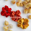 silk scrunchies for girls/soft ponytail-pack of 3. 