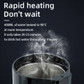 12V 24V Car Heating Cup Electric Kettle Stainless Steel Smart Temperature Control Touch LCD Display Travel Coffee Mug Warmer.