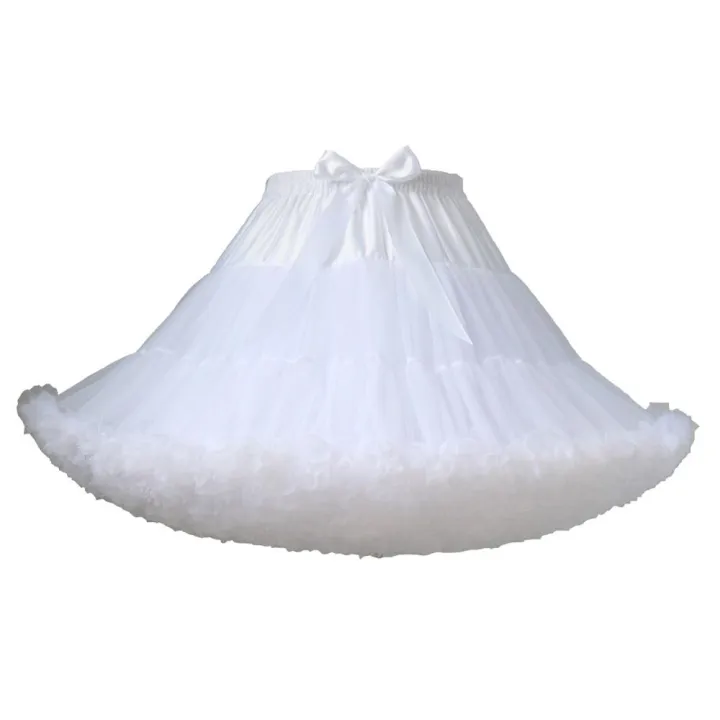 Womens%203-Layered%20Pleated%20Tulle%20Petticoat%20White%20Black%20Pink%20RedTutu%20Puffy%20Party%20Cosplay%20Skirt%20-%20Image%207