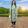 Muslim Kurtta Women's Fashionable Comfortable Kurt Dress 2026 Straight Tube Flowers Casual Ethnic Middle Eastern Arabic Dress.