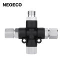 3-Way Airbrush Air Hose Adapters Splitter Manifold Airbrush Accessories Multi Use Airbrush Fittings 1/8" with Adjust Knob Valve. 
