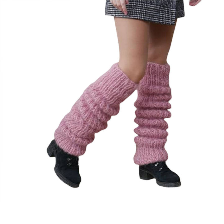 Women%20Mohair%20Leg%20Warmers%20Winter%20Warm%20Open%20Toe%20Leg%20Warmers%20for%20Party%20Sports%20Casual%20Socks%20-%20Image%203