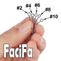 25 pcs Big Eyelet Fishing Hook Long Shank Barbed Round Bent Joint Hook Big Eye Ring Worm Hook Fishing Lure Spoon Spinner.