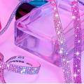 1Yard Self Adhesive Crystal Rhinestone Sticker Diamond Ribbon DIY Sticker Rhinestones Arts Crafts Car Phone Decoration 4 Rows. 