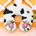 INS Style U Shaped Pillow Frog Strawberry Rainbow Cushion Neck Pillow Car Travel Inflatable Pillow Travel Accessories For Adult. 