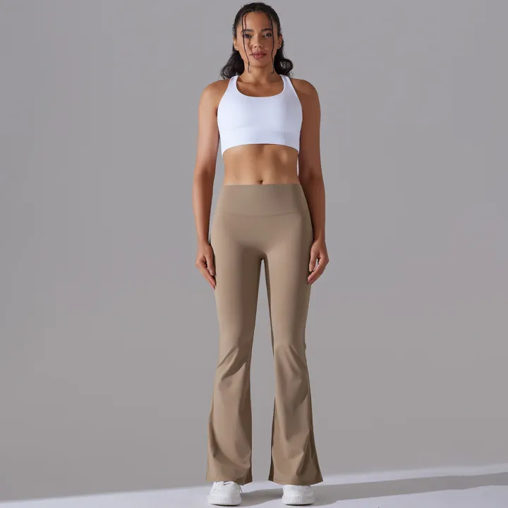 Flare%20Leggings%20Yoga%20Pants%20Women%20Bell%20Bottoms%20Yoga%20Trousers%20High%20Waist%20Gym%20Fitness%20Pants%20Stretch%20Daily%20Dance%20Workout%20Leggings%20-%20Image%202
