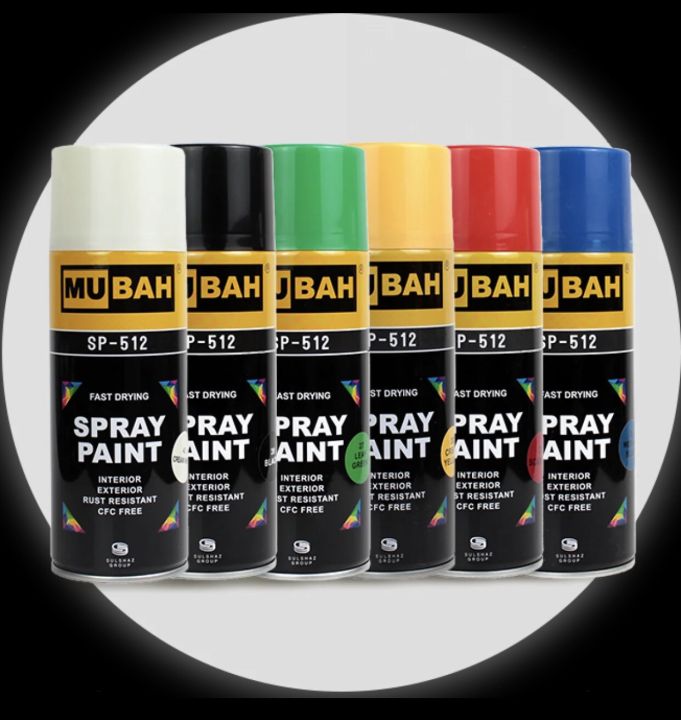 Spray paint 300gm Gross weight acrylic available in all colours almost 300gm for car bike furniture kitchen accessories metals and painting equipment materials