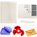 Scoring Board Mini Envelop Making Kit Maker Cutter Board Stylus Tool Corner puncher rounder Tab Planner Puncher Craft Paper Cutt. 