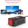 BESTEK 300W Pure Sine Wave Power Inverter DC 12V to AC 230V 240V with 4.8A Dual Smart USB Ports Car Adapter. 