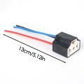 H4 Car Bulb Lampholder 3-hole Ceramic Wire Wiring Car Headlight Bulb Light Beam Socket Plug Auto Light Accessories Wire Socket. 