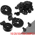 10-200pcs Shade Cloth Plastic Clips Sun Shade Net Clips Greenhouse Fabric Fix Clamps Accessories Grommet Fence Netting Hook. 