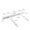 Steel shelf hidden double leg (1 piece) steel shelf hidden bracket steel core shelf support steel core shelf furniture Shelf shelf. 
