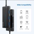 KEXIN USB Hub 3.0 Ultra Slim | High-Speed USB Splitter with 3 USB 3.0 Ports & Card Reader | Multiport USB Adapter for PC, Laptop, Desktop, HDD, Flash Drive, Keyboard, Mouse, Surface Pro & More | Portable & Durable USB Extender Hub for Fast Data Transfer. 