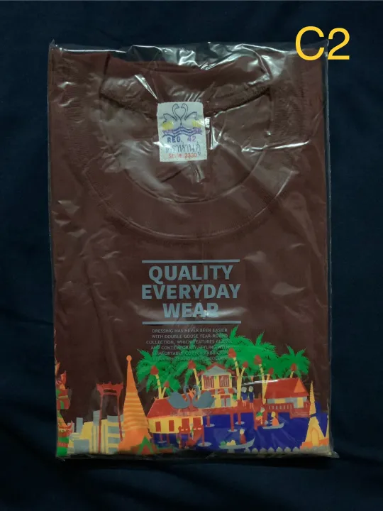 Clearance%20double%20Goose%20brand%20printed%20color%20T-shirt%20-%20Image%207