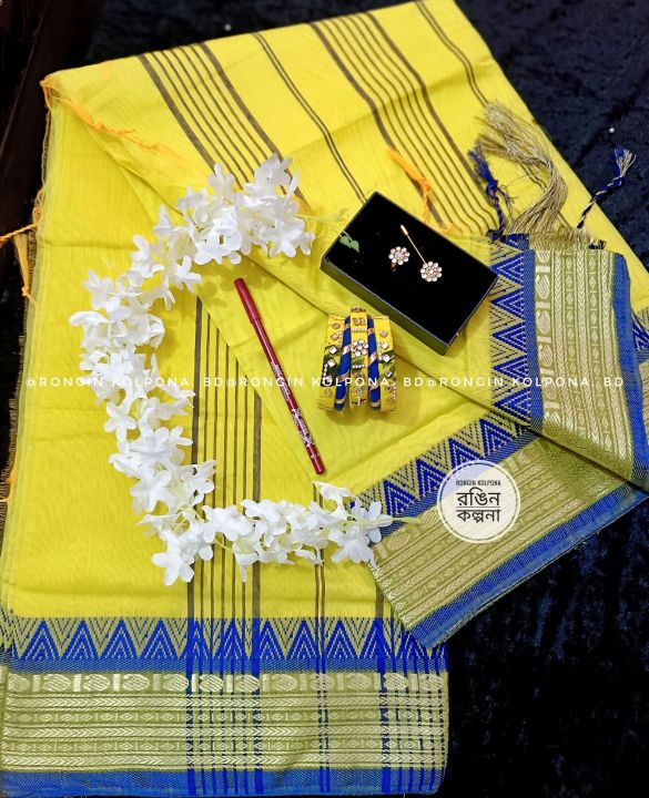 Premium 𝐒𝐚𝐫𝐞𝐞 𝐂𝐨𝐦𝐛𝐨 𝐏𝐚𝐜𝐤𝐚𝐠𝐞💛💙 Saree Combo Gift Set🌼(6 iteam থাকবে 1 সেট ...