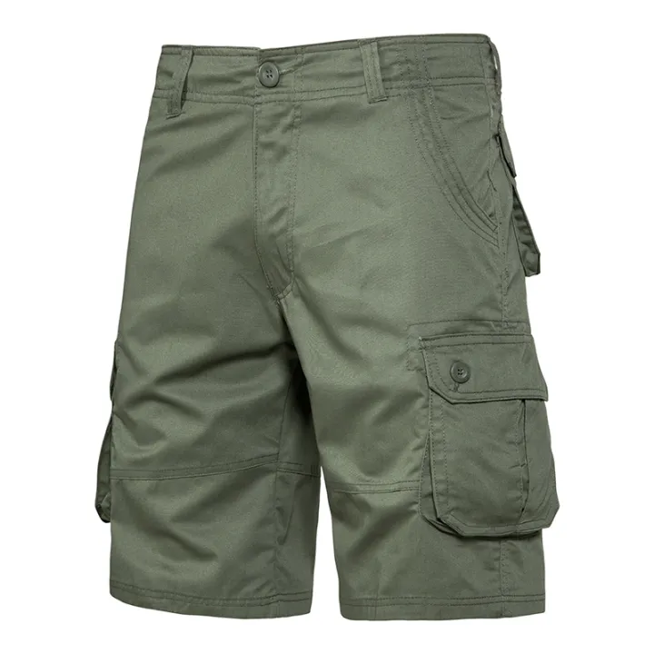 Men's%20Shorts%20Loose%20Large%20Size%20Multi-Pocket%20Overalls%20Summer%20Cotton%20Comfortable%20%20Pants%20Outdoor%20Casual%20Sports%20Beach%20Pants%20-%20Image%204