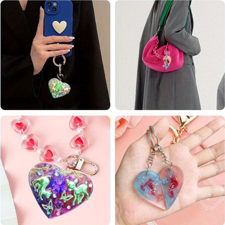 3Pcs%20Heart%20Puzzle%20Key%20Chain%20Silicone%20Mold,%20Couple%20Pendant%20Heart%20Lover%20Puzzle%20Resin%20Casting%20Mold%20With%20Hole,%20Diy%20Jewelry%20Making%20-%20Image%202