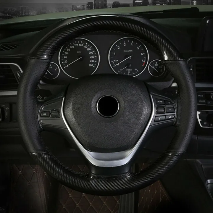 Universal%20Leather%20Steering%20Wheel%20Cover%20Carbon%20Fiber%20Pattern%20Fashion%20Sport%20Hand%20Stitches%20Soft%20Anti%20-%20Slip%20-%20Image%202