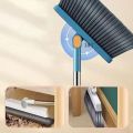 Kitchen office new folding broom dustpan set household cleaning tools non-stick hair dry wet dual-use broom folding set. 
