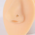 1PC 316L Surgical Steel Nose Stud CZ Crystal Screw Nose Piercing Retainer Holder Flower Nose Bone Ring Body Piercing Jewelry.