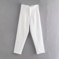Willshela Women Fashion Straight Pants High Waist Front Zipper Trousers Vintage Full Length Female Chic Lady. 