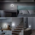 1/4 PCS LED Night Light Strip with Automatic Dusk To Dawn Sensor Suitable for Hallway Bedroom Kitchen Staircase Room Lights.
