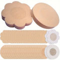 100pcs Invisible Strapless Self-Adhesive Nipple Patches - Disposable Invisible Nipple Patches, Summer Underwear Accessories Skin.