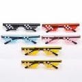 NEW Mosaic Sunglasses Trick Toy Thug Life Glasses Deal With It Glasses Pixel Black Mosaic Sunglasses Cool Jokes Funny Toys.