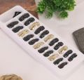 Fashion 24 pcs Set of Chrome Magnetic False Nails / Sticky Glue ADHESIVE Nail / Press on Nails Set For Girls / Artificial Chrome Nails For ladies/ Professional and Branded nails for Women/ Fashion Nahun high quality by HBI. 