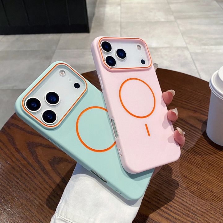 Luxury%20Magnetic%20Matte%20Soft%20Phone%20Case%20For%20iPhone%2017%20Pro%20Max%20Air%2016E%2015%2014%2013%2012%2011%2017%20Shockproof%20MagSafe%20Wireless%20Charging%20Cover%20-%20Image%204