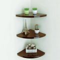 Wall Mounted Floating Corner Storage Shelves wall racks wooden piece wall decoration shelves. 