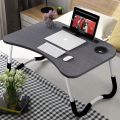 Laptop Desk Bed Tray,Foldable Lap Desk Bed Table for Breakfast Serving, Notebook Table with Tablet Slots for Couch Floor for Adults/Students/Kids. 