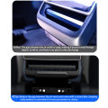 Rear Screen Expansion Dock for Tesla Model Y Juniper 2026 Model 3 Highland 2024 Rear Air Vent Quick Charger Hub Power Splitter.