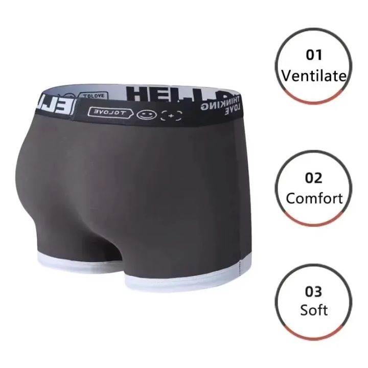 Men's%20Underwear%20Cotton%20Underwear%20Letter%20Waistband%20Comfortable%20Breathable%20Soft%20High%20Elasticity%20Boxer%20Fashion%20Casual%20Sports%20Shorts%20-%20Image%203