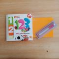 orange slice with marker board 123, abc, alif bee pee, ABC for kids | write & wipe activities with practice hard board age +3. 