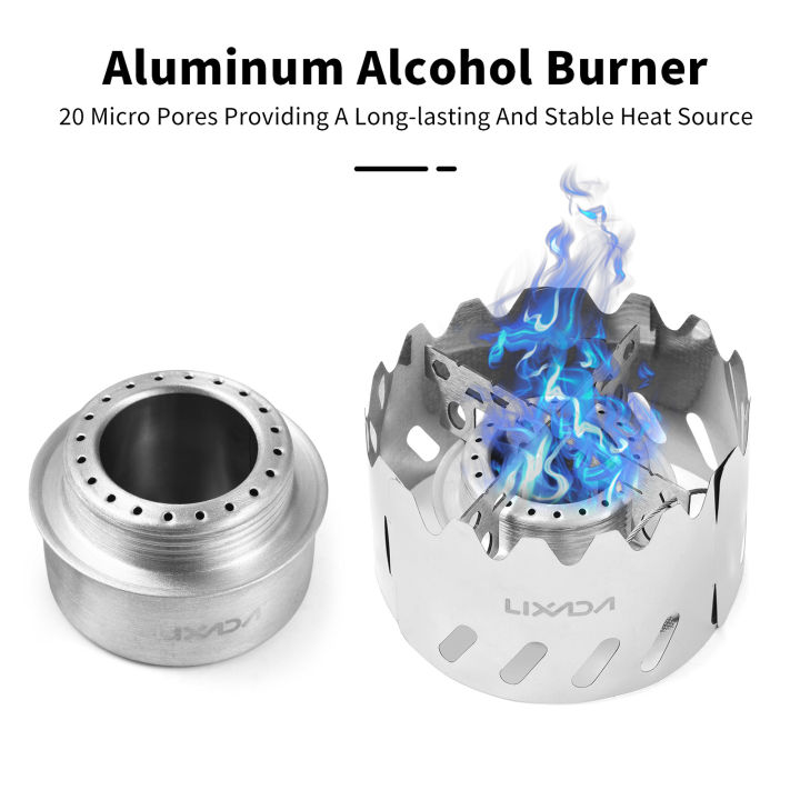 Lixada%20Mini%20Backpacking%20Stove%20100ml%20Aluminum%20Alcohol%20Burner%20w%20Lid/Cross%20Stand/Windshield%20Portable%20Camp%20Stove%20for%20Camp%20Survival%20-%20Image%205