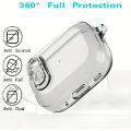 Case for AirPods Pro 2 Translucence Cases with Cleansing Sets Wireless Headset Covers Silicone Protective Sleeve with Hooks. 