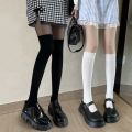 Women Tights Pantyhose Patchwork Sheer Black Thigh High Stockings Tights Women Female Hosidery Over Knee Stripe Pantyhose. 