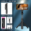 AXNEN L21 Phone Selfie Stick Cellphone Tripod with Extension Rod Bluetooth Remote Control for Android IOS Smartphone Shoot Vlog. 