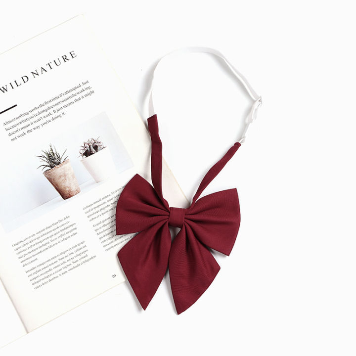 Jk%20Bow%20Tie%20Female%20Japanese%20College%20Style%20Red%20Bow%20Tie%20Shirt%20Accessories%20Bachelor%20Suit%20Feather%20Bow%20Sailor%20Suit%20Decoration%20-%20Image%203