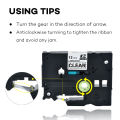 1PK 131 Clear Compatible for Brother Tze131 tze131 TZ131 Tze-131 12mm mini printer ribbon P-touch Label Maker PTD-210 PT-H110. 