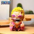 8-10cm Anime Figure One Piece Monkey D Luffy Roronoa Zoro Kawaii Toys Q-Version Figural Nendoroid Car Decoration PVC Model Gift. 