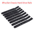 Hard Drive Mounting Bracket - 4 Pairs Black Chassis Desktop HDD Shelf Slider, Computer Cooler Mounting Rail.