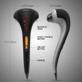 Cordless Handheld Back Massager with Heat, Deep Tissue Percussion Massager, 3 Sets of Dual Pivoting Heads,Rechargeable Hand Held Massager for Neck,Back Shoulder,Calf,Legs. 