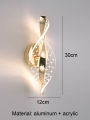 LED Modern 1PC Gold/Black Acrylic wall lamp,Lustre Hallway, Bedroom,Living  room,Bedside lamps room decor,Wall decoration items. 